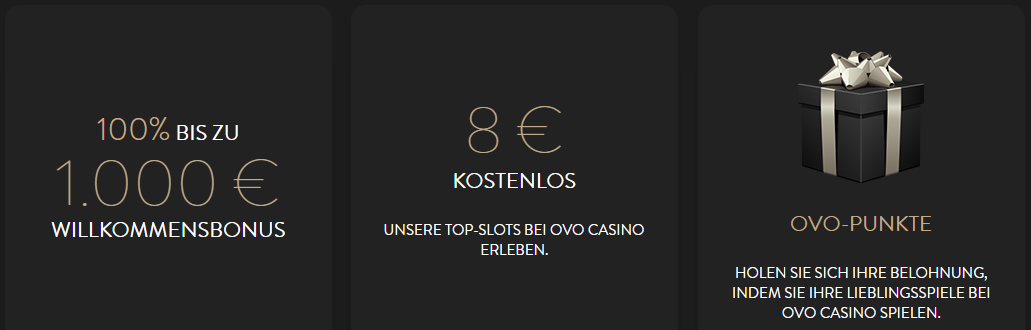 Ovo Casino Bonus